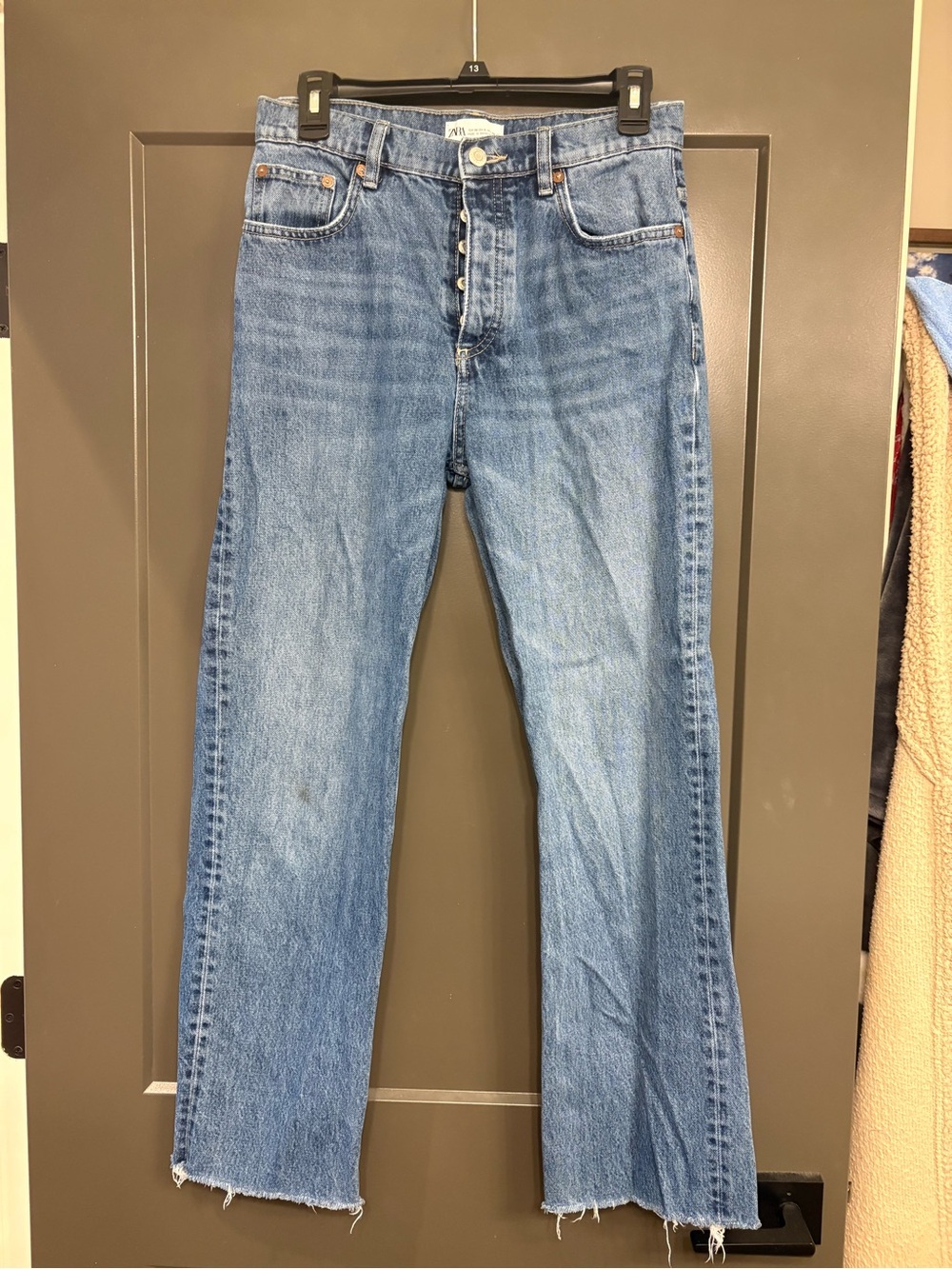 Light Blue Women’s Straight-Leg Jeans - Zara - Picture 2 of 4